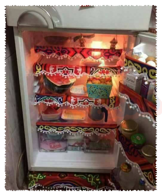 افكار زينة رمضان للثلاجة